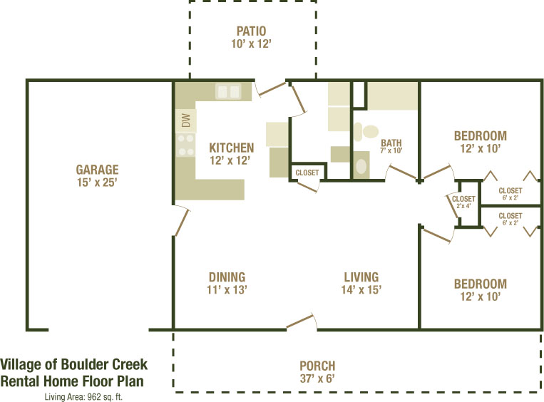 Village of Boulder Creek Floor Plan